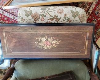 Music Box - 12 Tone - Inlaid Top - Works fabulously.