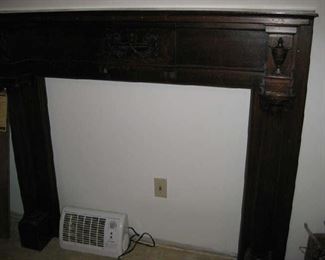 antique fireplace mantle