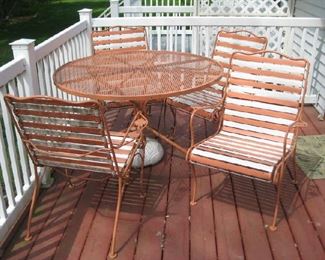 Vintage Woodard patio set