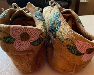 Native American Beaded Moccasin