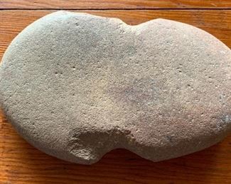 6in Native American stone Axe Head Grooved	