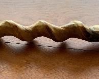 20.5 in Sioux Primitive Metal/Wood Peace Pipe