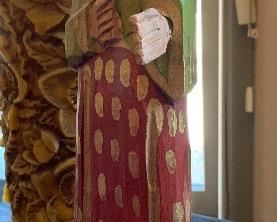 15.5in St Francis Wood Carving