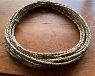 Vintage Rawhide rope lasso	