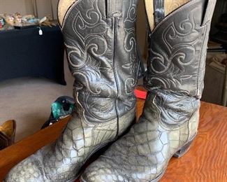 Tony Lama 9.5D El Ray Alligator Cowboy Boots
