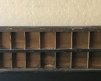Vintage Wood Printers Tray/Wall Display 72x10x1.5 HxWxD