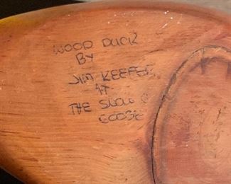 Wood Duck Decoy Jim Keefee	
