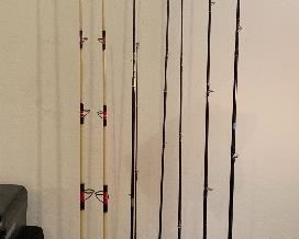 Many Fishing poles/reels