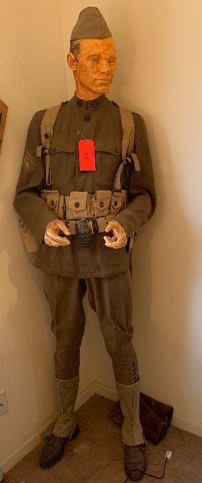 WWI Fully Outfitted Mannequin