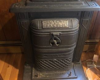 Antique Wood Franklin Stove mint condition