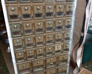 Antique Brass Mailbox Units