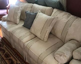 sofa and pillows