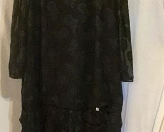 Beautiful Black Lace Dress w/Rhinestone Accent.  20 w:  $22.50