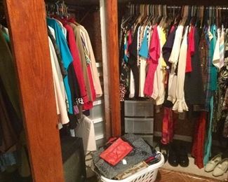All Clothes & Shoes In This Closet:  $6.00 ea.  Clothes Sizes:  12, 22, XX.  All Shoes, Size 11.  Other Items In The Closets are Priced Individually