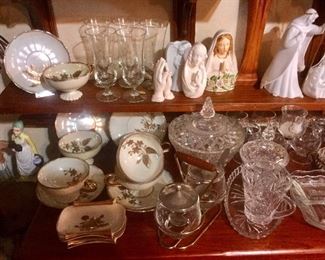 Glass, Tea Cups, Crystal, Candle Sticks, Currier & Ives Plates and So Much More! Priced From: $1.50 - $22.50