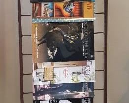 Metal Magazine Rack 55"h