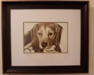 "Lindy The Beagle" by Thomas 18.5"x15.5"