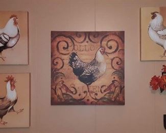 Canvas Chicken Prints