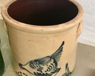 Reidinger & Caire NY "Pecking Chicken" 3 Gallon Crock