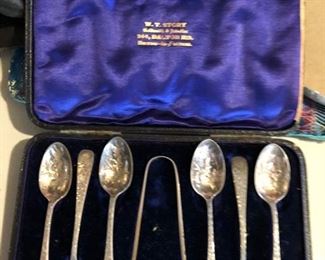 Demitasse Spoon and Tongs Set