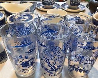 Vintage Asian-Themed Glasses