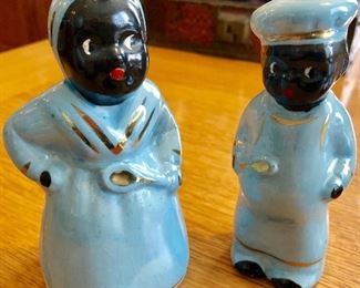 Black Americana Salt & Pepper Set