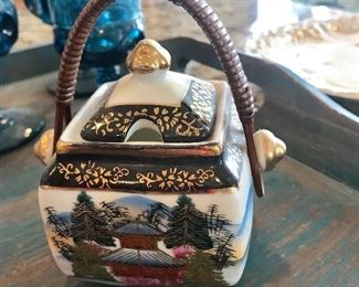 Colorful Asian Lidded Pot