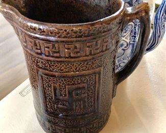 Antique Crooksville Buttermilk Pitcher