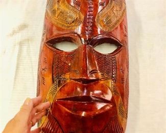 Large wooden hand carved Mask from Bali