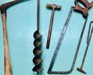 Unusual antique tools lot