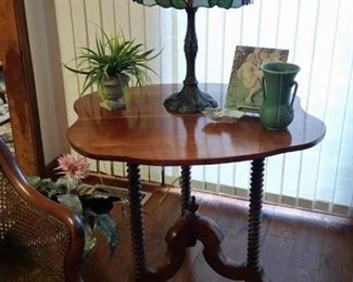 Beautiful antique custom made walnut table