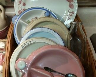 Assorted baby plates