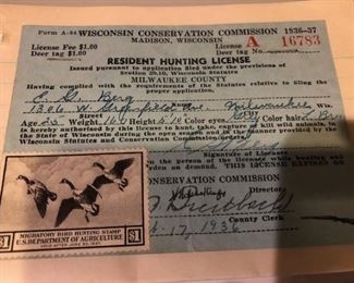 1936 Wisconsin license