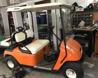 EZ-GO Golf cart -- Needs replacement batteries and cables (Charger included w/cart))