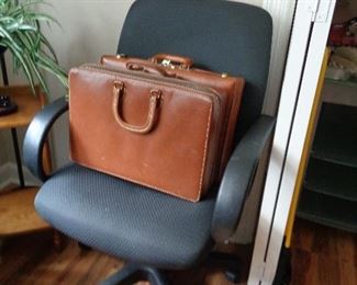 office chair & brief cases