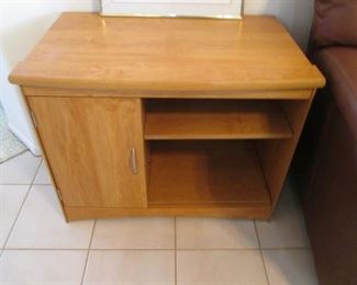 Small Stand with Cabinet Storage