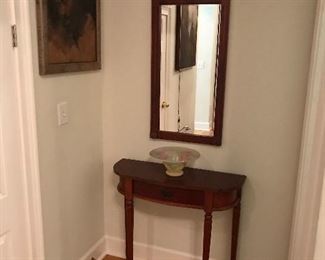 Empire Cherry Console table & Beveled mirror