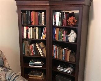 Bookshelves and many african american books/literature