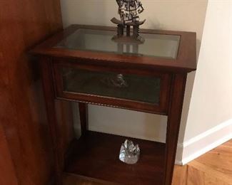 display cabinet side table