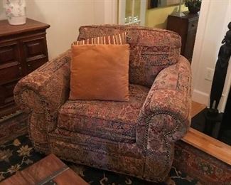 Occasional Chair with roll side arm