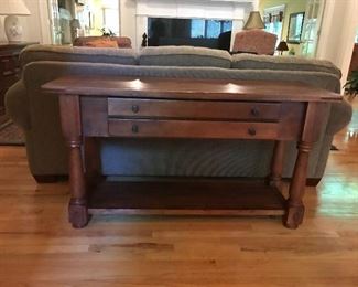 Console table with two (2) drawers