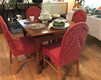 Refractory Table and 4 chairs 