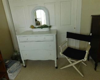 dresser and directors chair