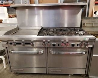 South bend 6 Burner Range Double Oven and Cooktop