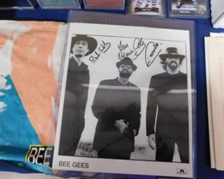 Bee Gees signed photo