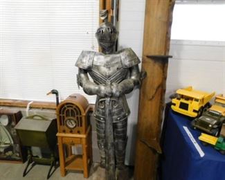 Knight in armor display