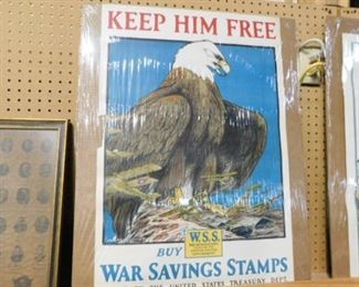 War savings stamps poster