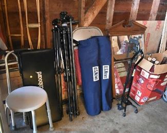 TRIPODS, FOLDING CHAIRS