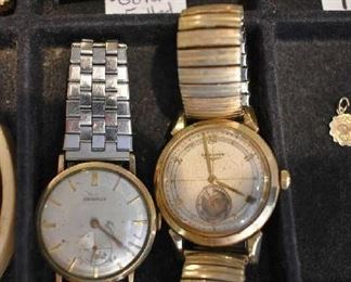 BENRUS WATCH-GOLD PLATED, LONGINES WATCH-14K