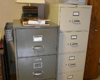 FILE CABINETS, BOOK LAMP